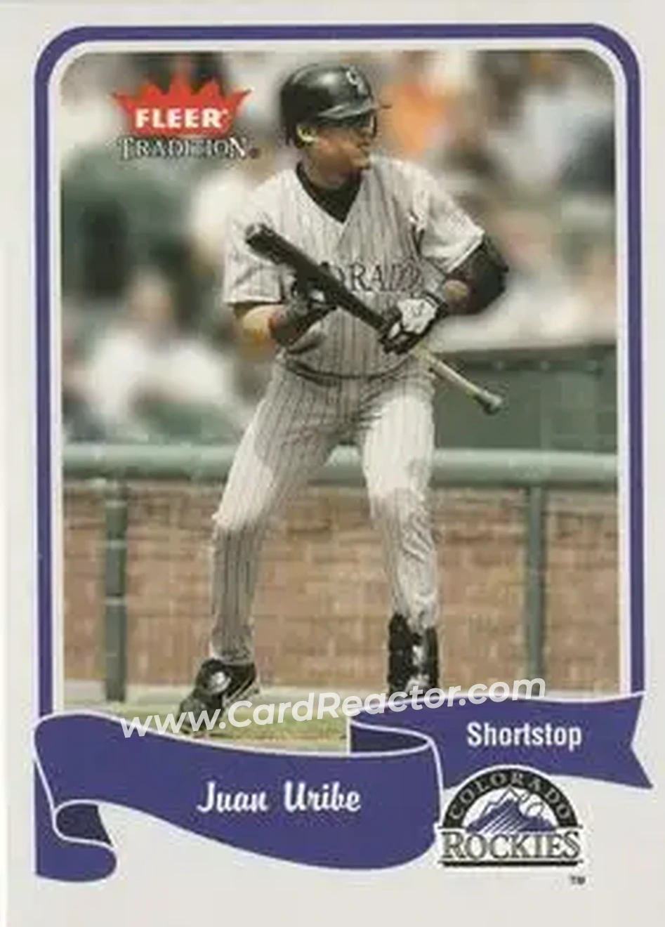 2004 Fleer Tradition #287 - Juan Uribe - Colorado Rockies - Front