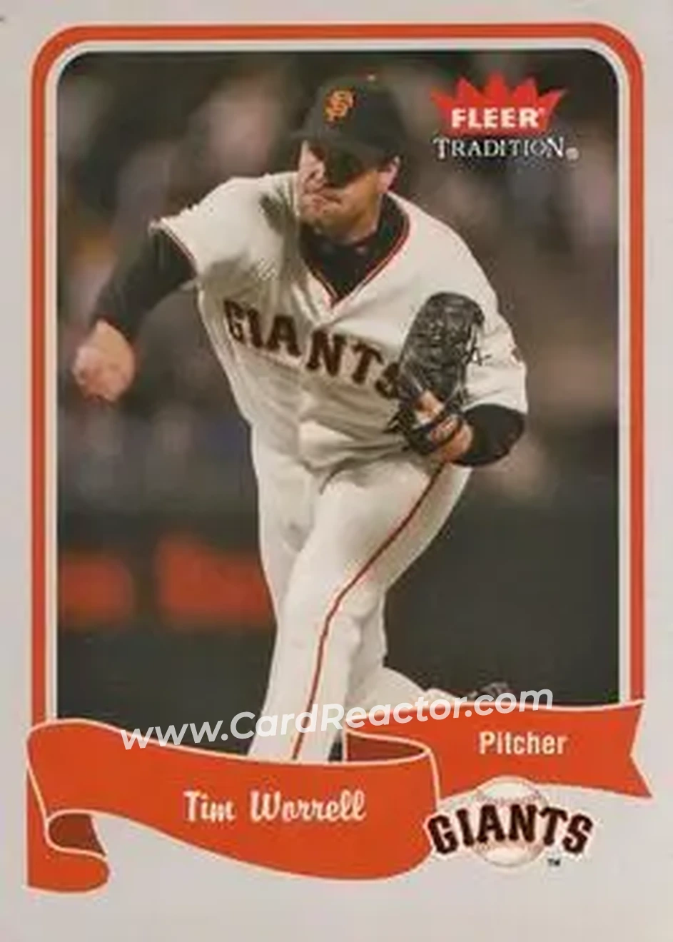 2004 Fleer Tradition #300 - Tim Worrell - San Francisco Giants - Front 2004 Fleer Tradition #300 - Tim Worrell - San Francisco Giants - Front
