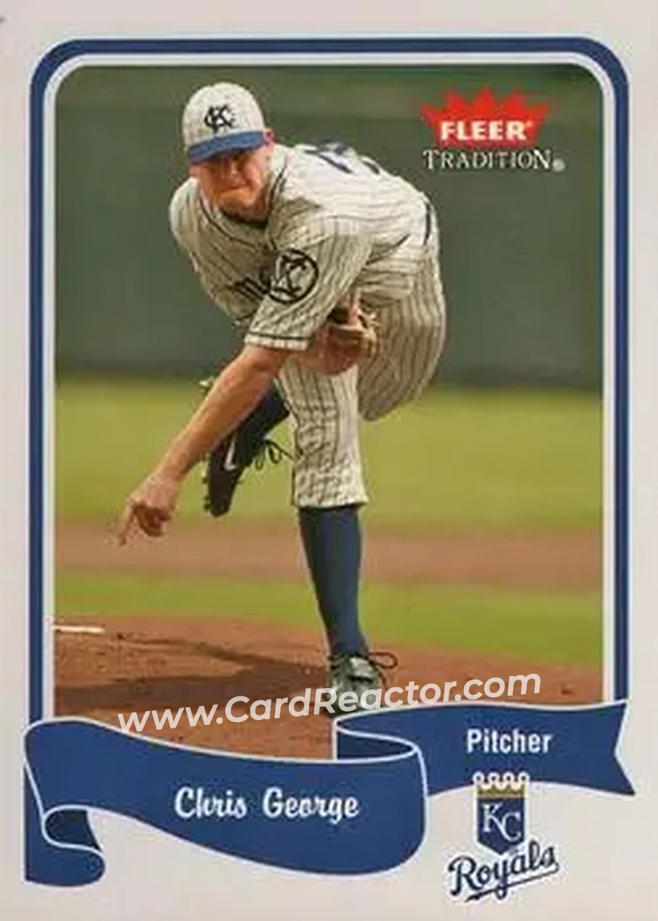 2004 Fleer Tradition #301 - Chris George - Kansas City Royals - Front 2004 Fleer Tradition #301 - Chris George - Kansas City Royals - Front