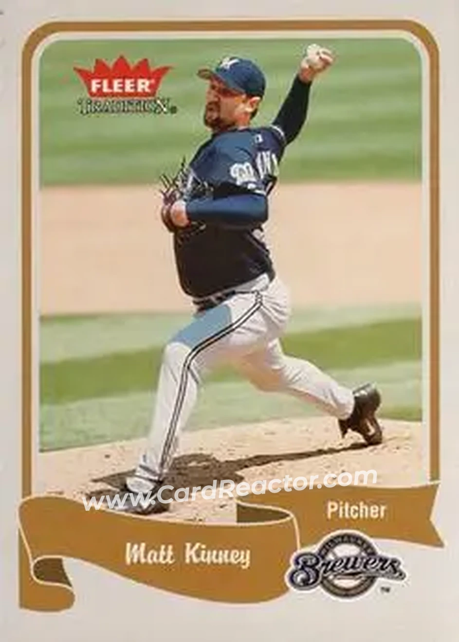2004 Fleer Tradition #304 - Matt Kinney - Milwaukee Brewers - Front