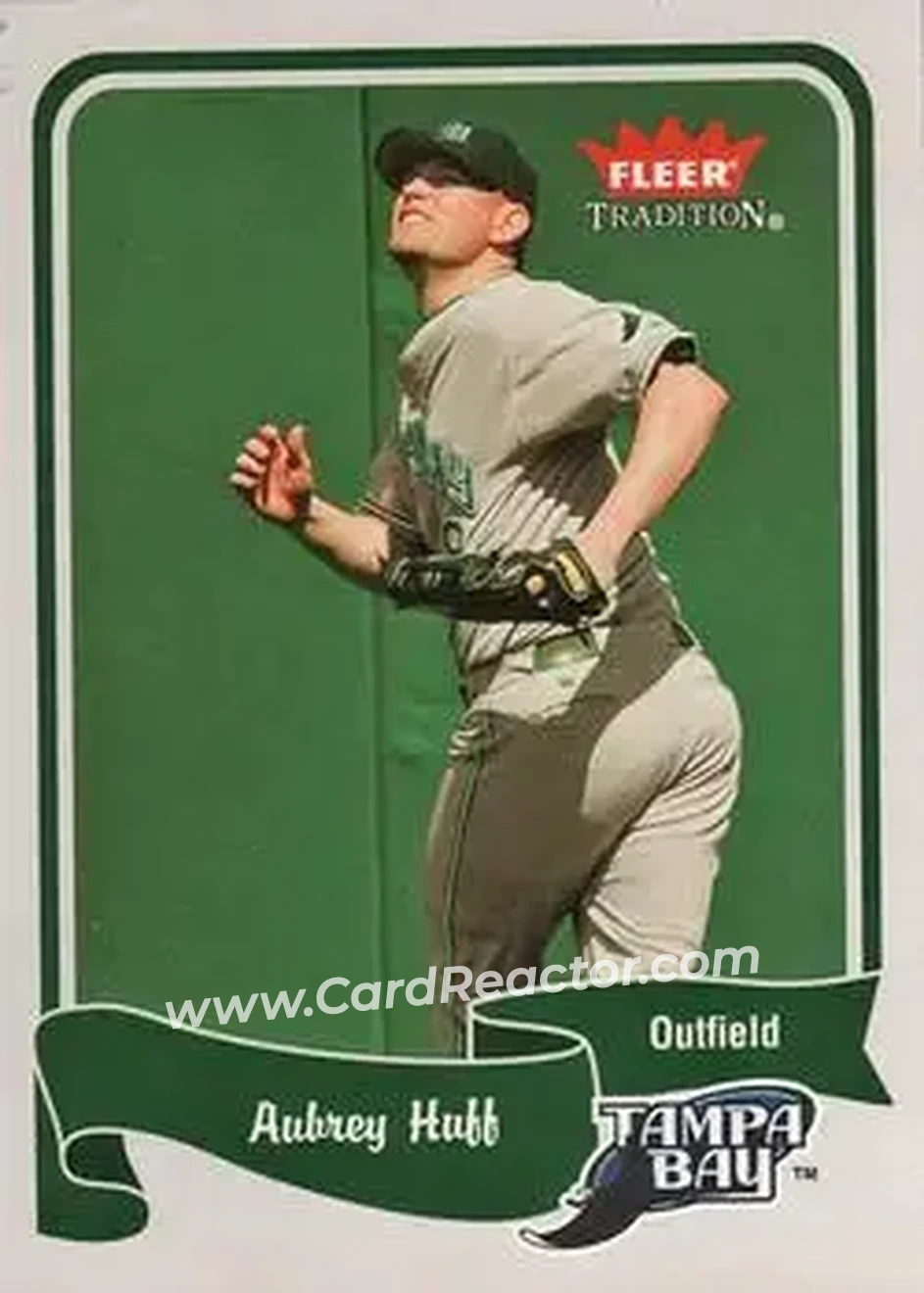 2004 Fleer Tradition #305 - Aubrey Huff - Tampa Bay Devil Rays - Front