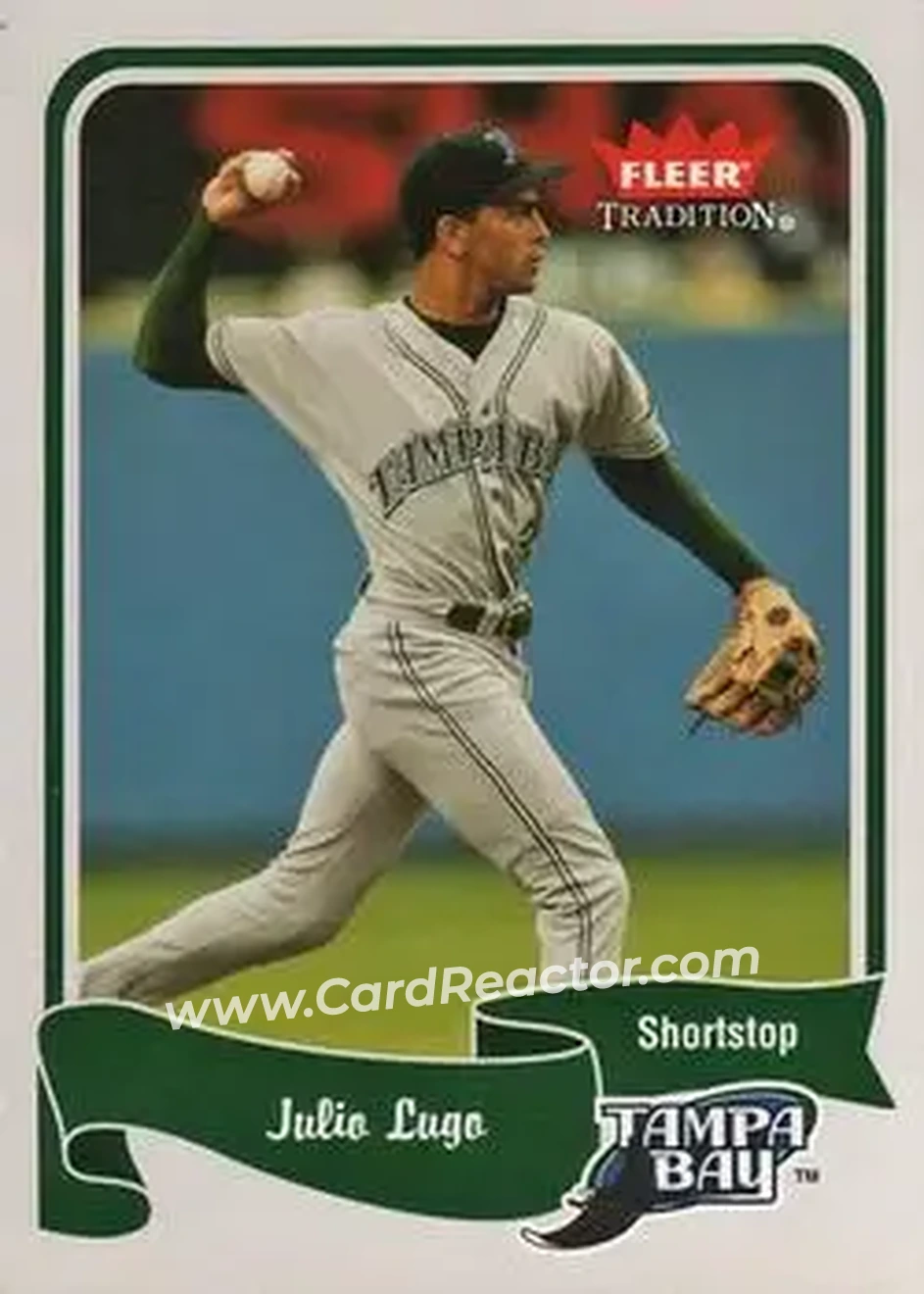2004 Fleer Tradition #314 - Julio Lugo - Tampa Bay Devil Rays - Front