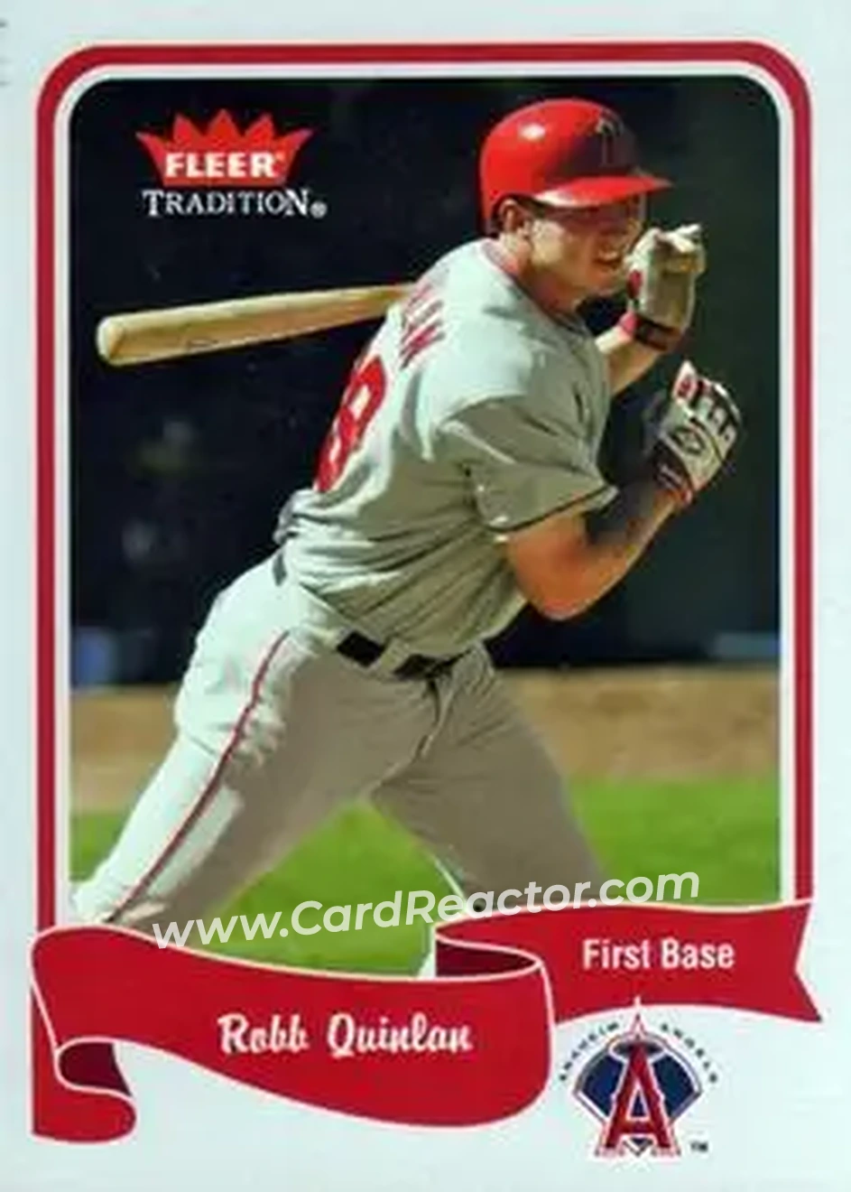 2004 Fleer Tradition #318 - Robb Quinlan - Anaheim Angels - Front 2004 Fleer Tradition #318 - Robb Quinlan - Anaheim Angels - Front