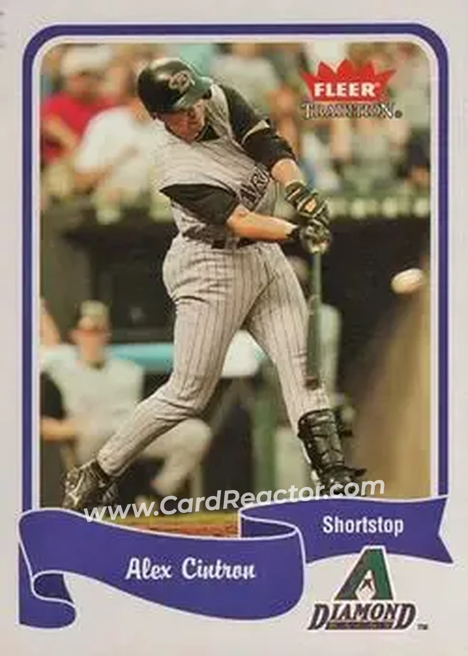 2004 Fleer Tradition #341 - Alex Cintron - Arizona Diamondbacks - Front