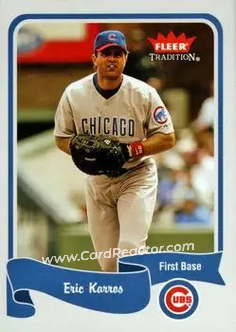 2004 Fleer Tradition #345 - Eric Karros - Chicago Cubs - Front