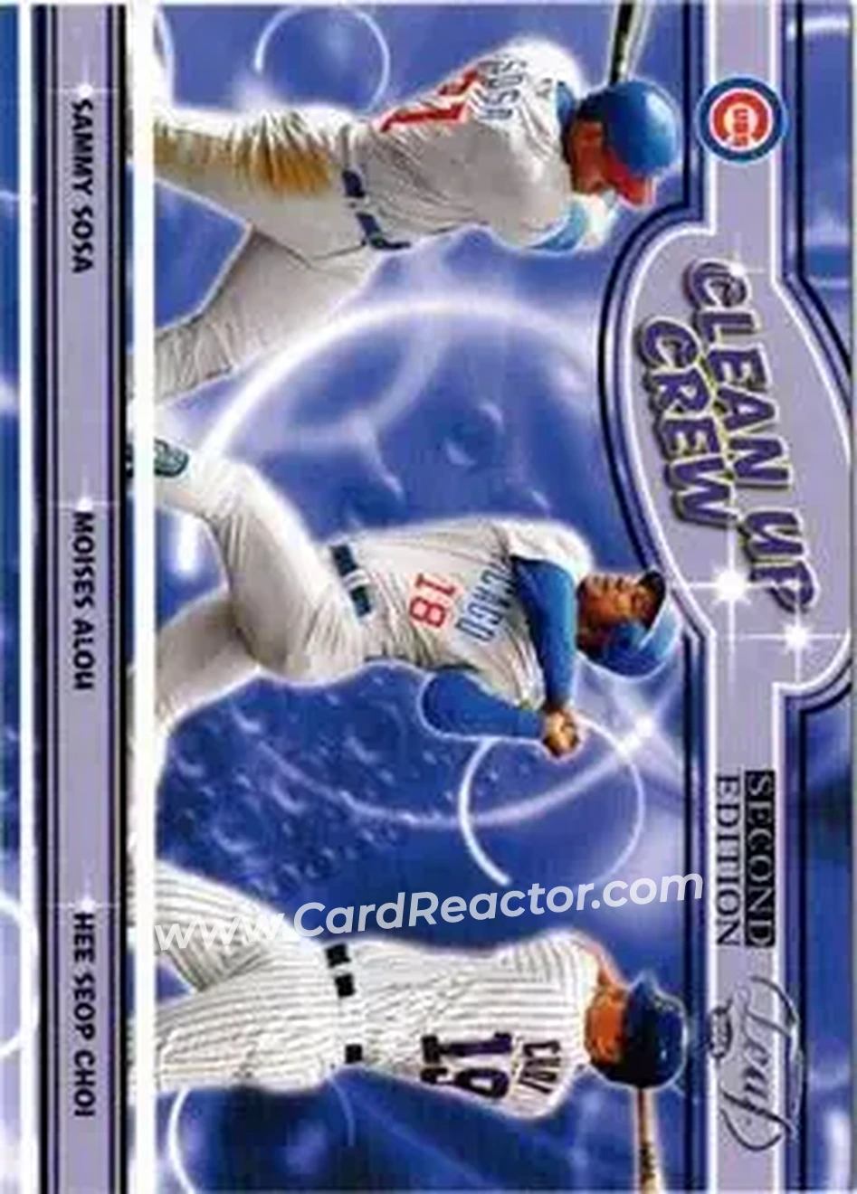 2004 Leaf - Clean Up Crew Second Edition #CC-1 - Sammy Sosa - Moises Alou - Hee Seop Choi - Chicago Cubs - Front