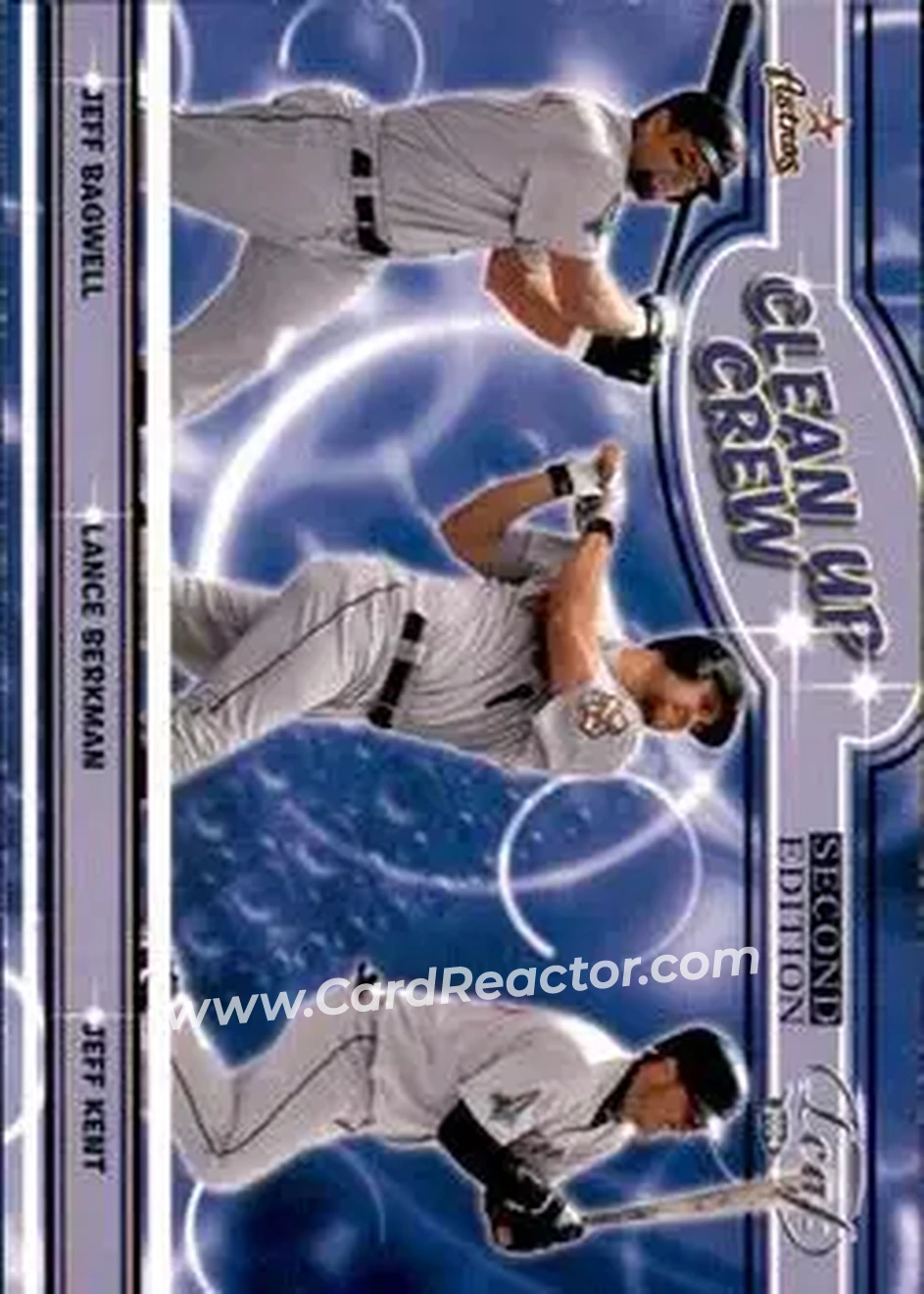 2004 Leaf - Clean Up Crew Second Edition #CC-8 - Jeff Bagwell - Lance Berkman - Jeff Kent - Houston Astros - Front