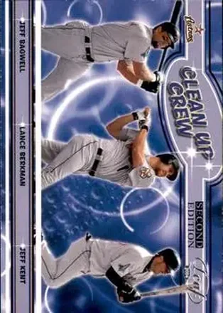 2004 Leaf #CC-8 Clean Up Crew Second Edition Jeff Bagwell - Lance Berkman - Jeff Kent