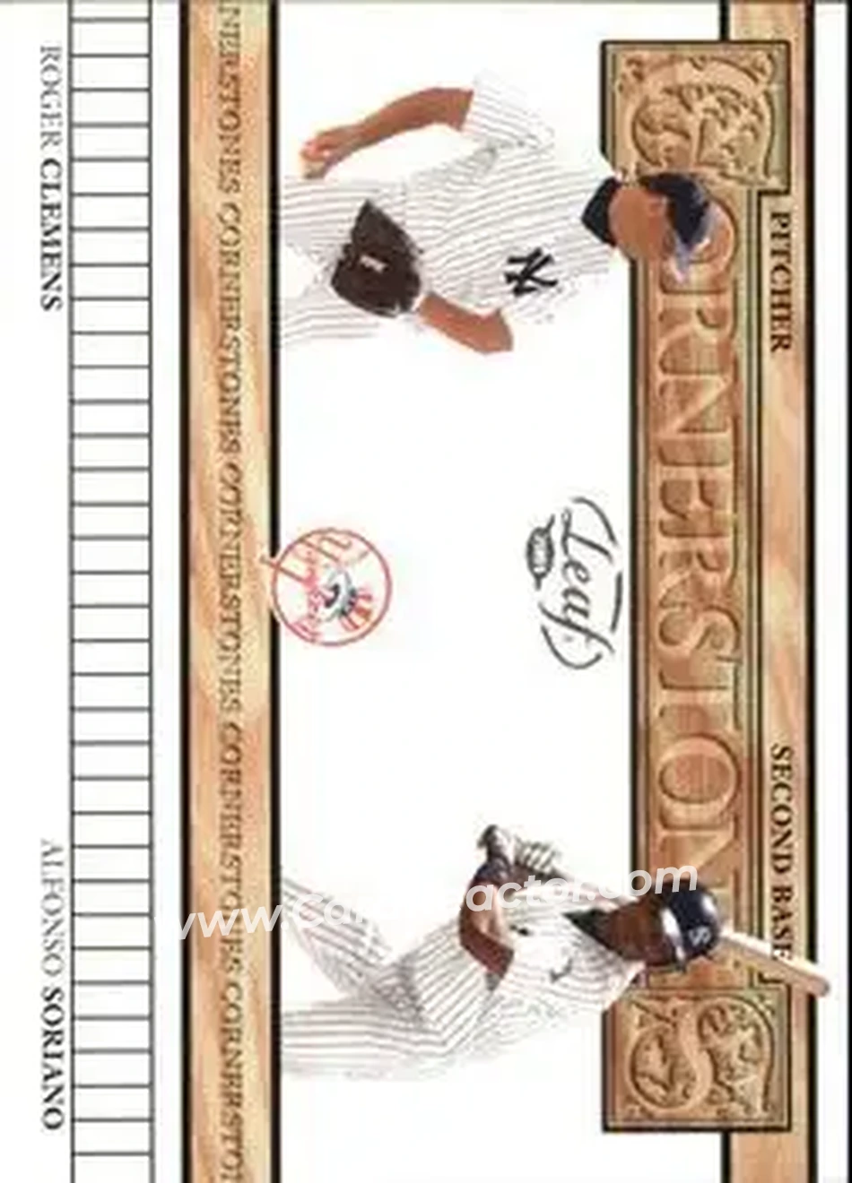 2004 Leaf - Cornerstones #CS-3 - Roger Clemens - Alfonso Soriano - New York Yankees - Front