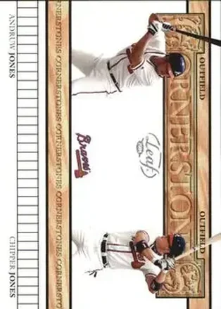 2004 Leaf #CS-7 Cornerstones Andruw Jones - Chipper Jones