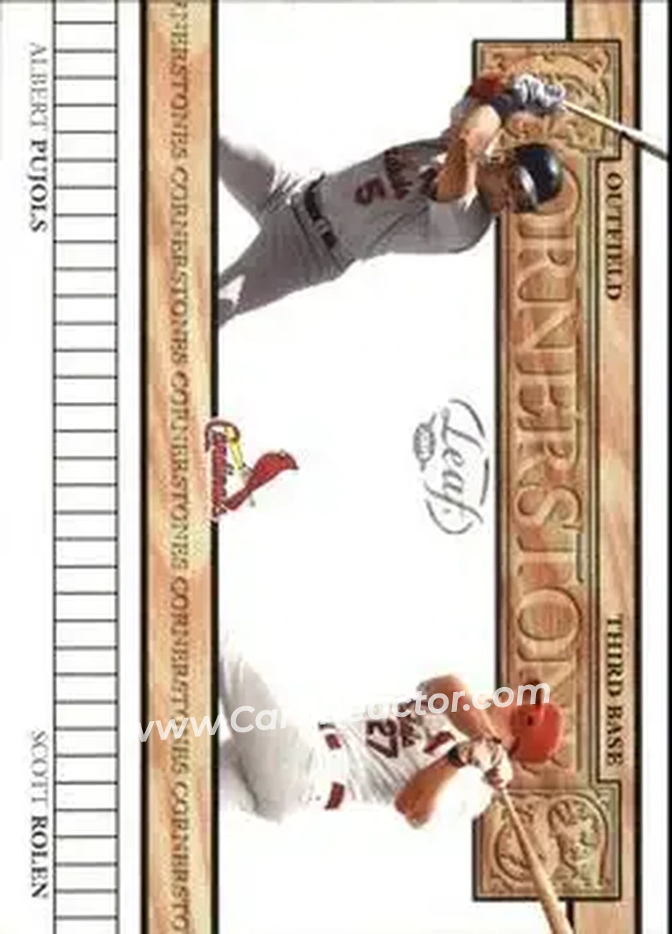 2004 Leaf - Cornerstones #CS-8 - Albert Pujols - Scott Rolen - St. Louis Cardinals - Front