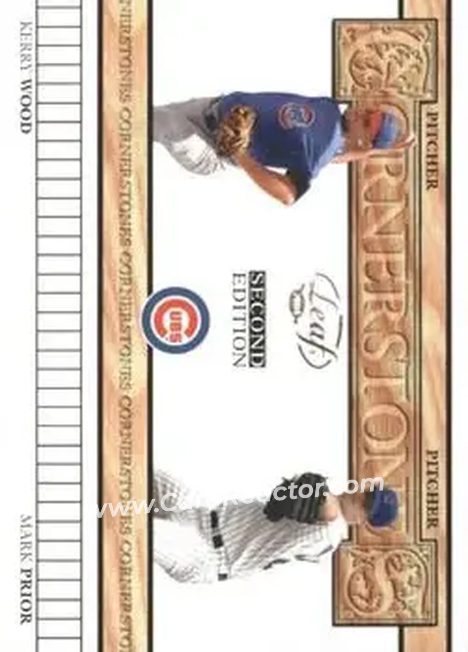 2004 Leaf - Cornerstones Second Edition #CS-2 - Kerry Wood - Mark Prior - Chicago Cubs - Front