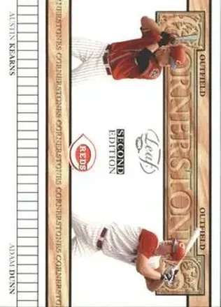 2004 Leaf #CS-5 Cornerstones Second Edition Austin Kearns - Adam Dunn