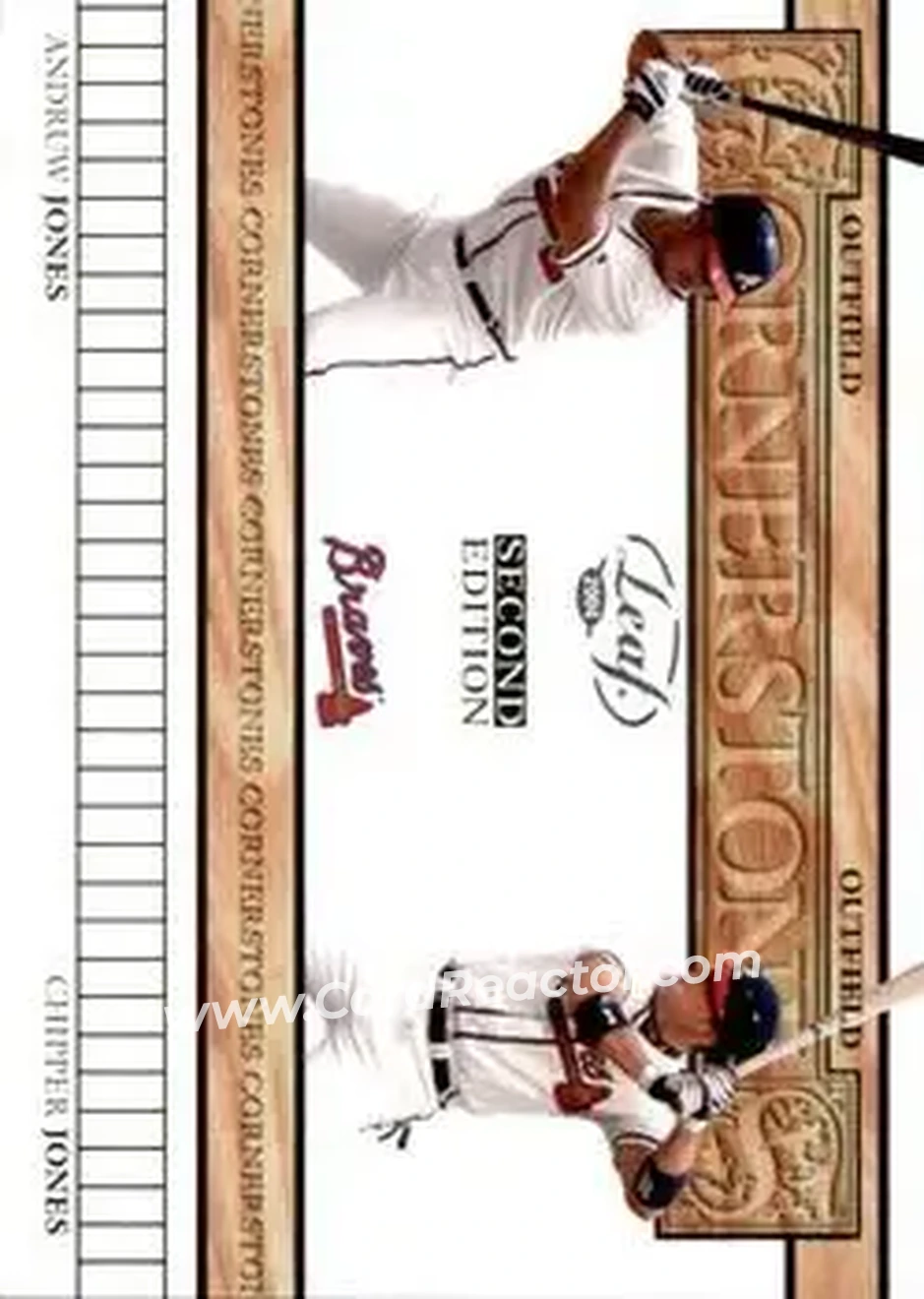 2004 Leaf - Cornerstones Second Edition #CS-7 - Andruw Jones - Chipper Jones - Atlanta Braves - Front