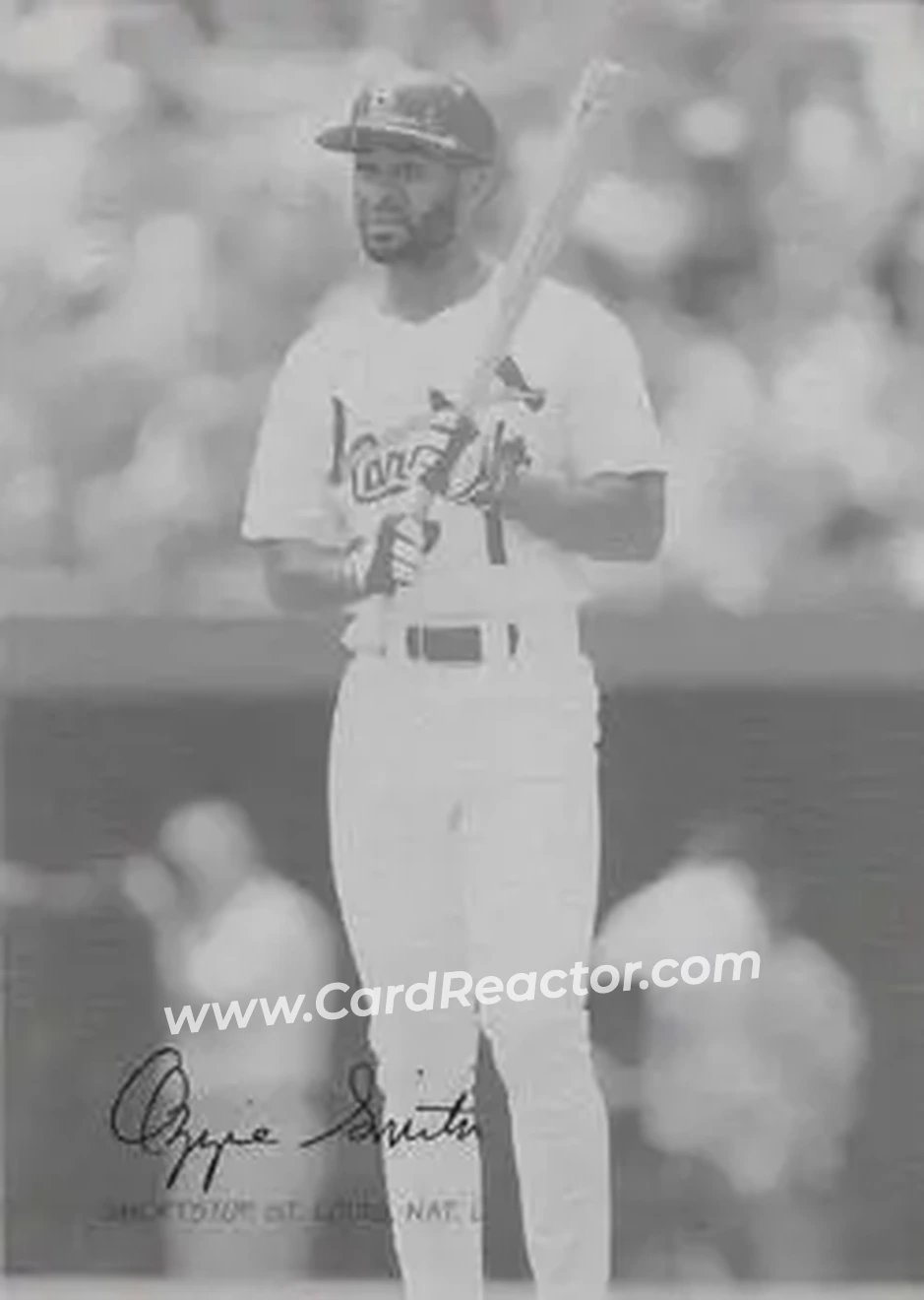 2004 Leaf - Exhibits 1921 #34 - Ozzie Smith - St. Louis Cardinals - Front