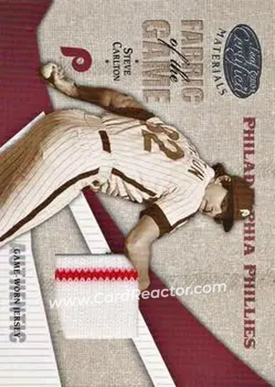 2004 Leaf Certified Materials - Fabric of the Game #FG-113 - Steve Carlton - Philadelphia Phillies - Front