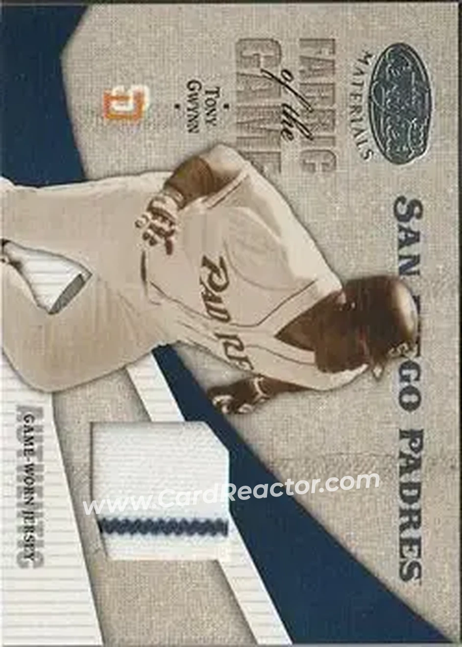 2004 Leaf Certified Materials - Fabric of the Game #FG-118 - Tony Gwynn - San Diego Padres - Front