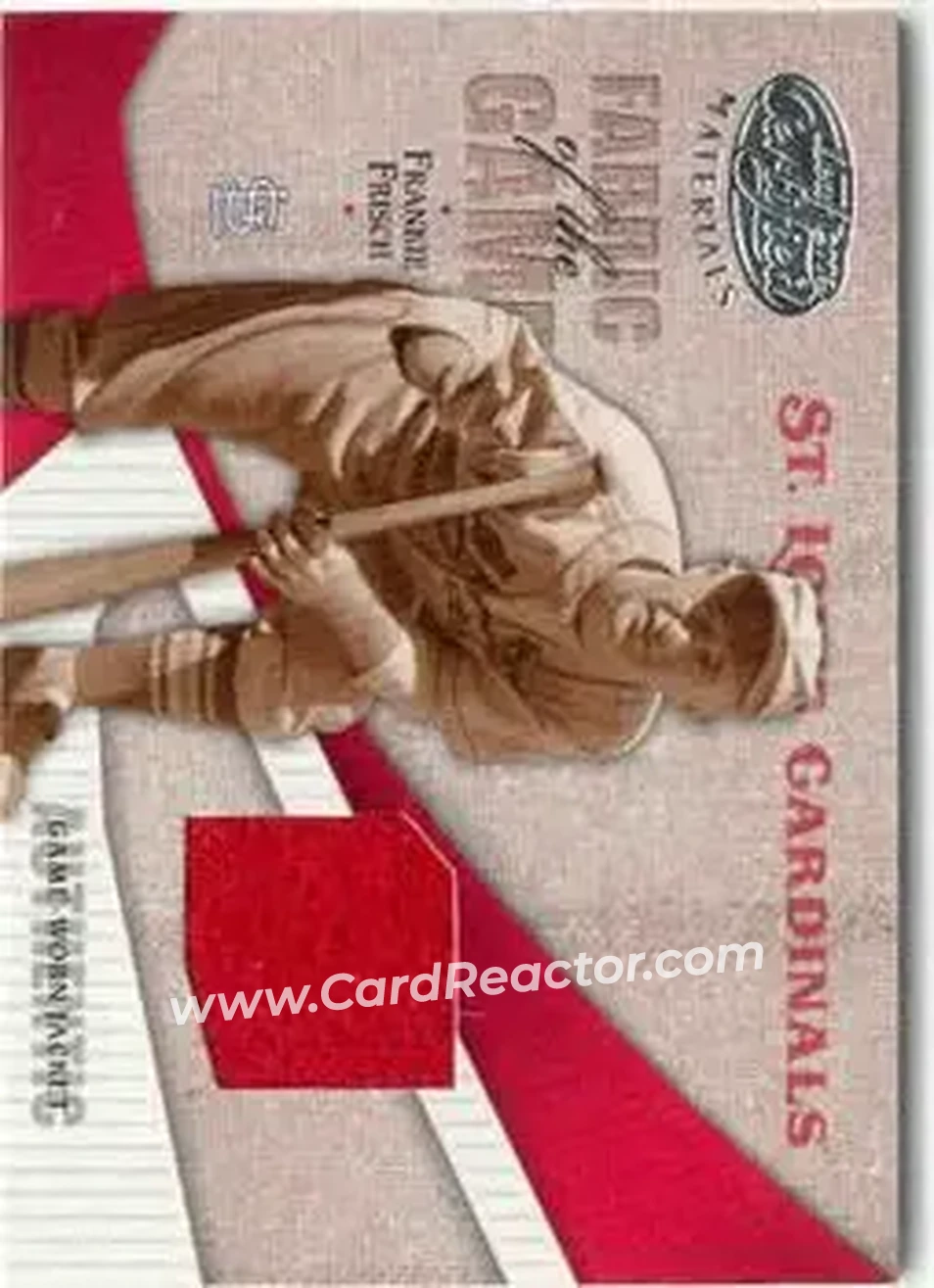 2004 Leaf Certified Materials - Fabric of the Game #FG-129 - Frank Frisch - St. Louis Cardinals - Front
