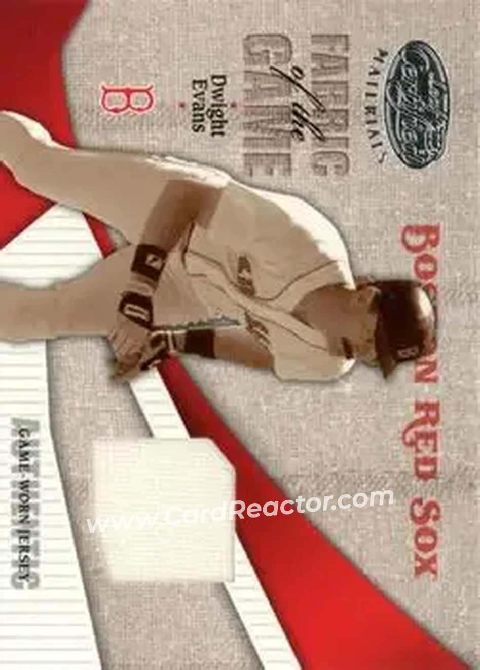 2004 Leaf Certified Materials - Fabric of the Game #FG-160 - Dwight Evans - Boston Red Sox - Front