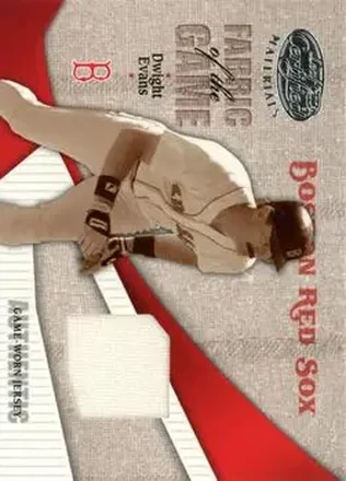 2004 Leaf Certified Materials - Fabric of the Game #FG-160 - Dwight Evans - Boston Red Sox
