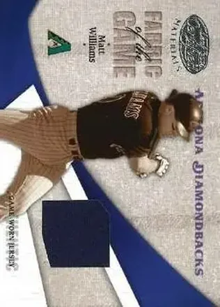 2004 Leaf Certified Materials - Fabric of the Game #FG-179 - Matt Williams - Arizona Diamondbacks