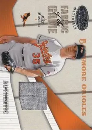2004 Leaf Certified Materials - Fabric of the Game #FG-181 - Mike Mussina - Baltimore Orioles