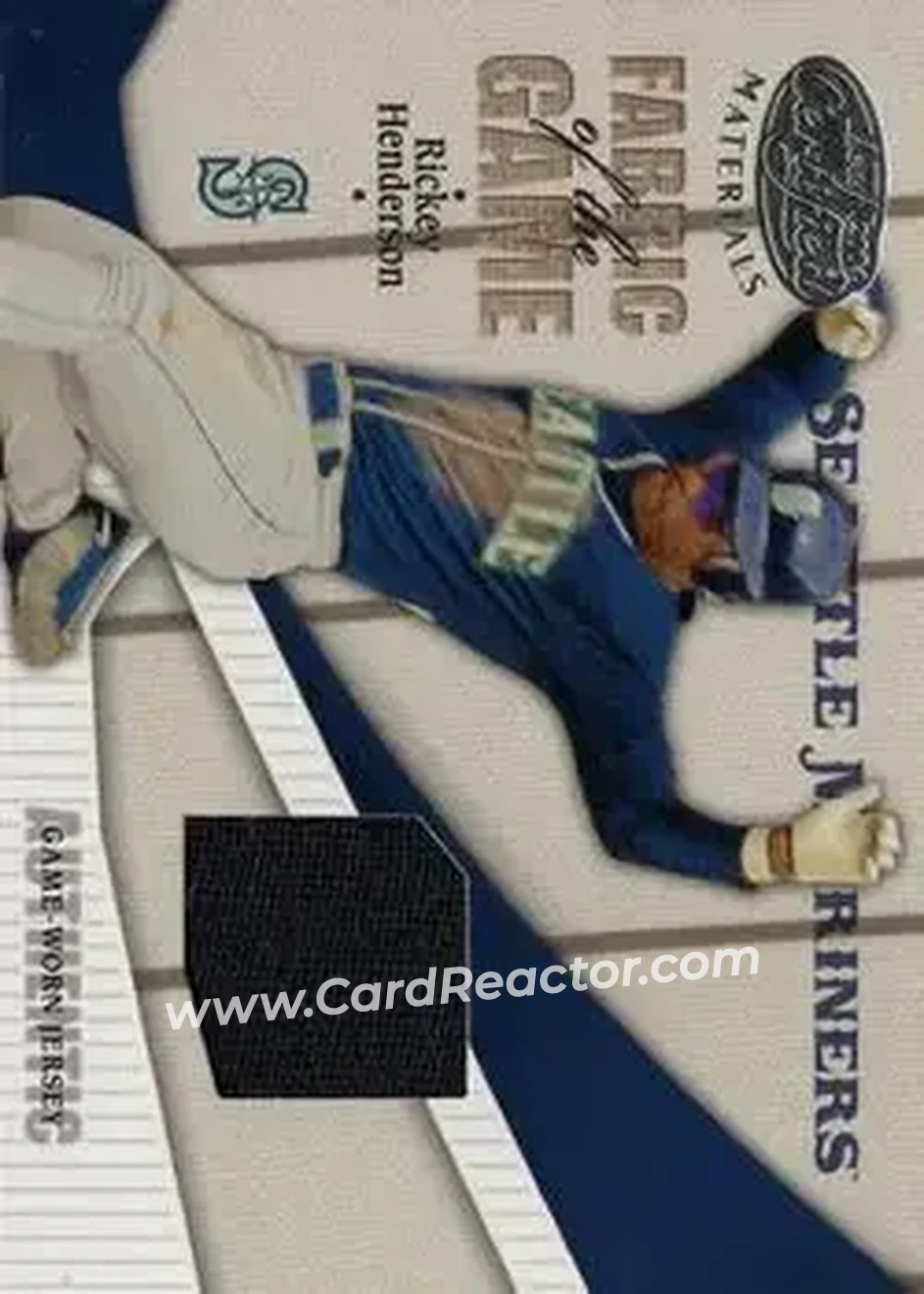 2004 Leaf Certified Materials - Fabric of the Game #FG-187 - Rickey Henderson - Seattle Mariners - Front