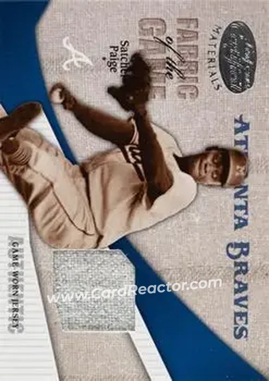 2004 Leaf Certified Materials - Fabric of the Game #FG-191 - Satchel Paige - Atlanta Braves - Front