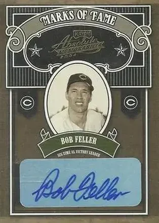 2004 Playoff Absolute Memorabilia - Marks of Fame Signature #MOF-3 - Bob Feller - Cleveland Indians