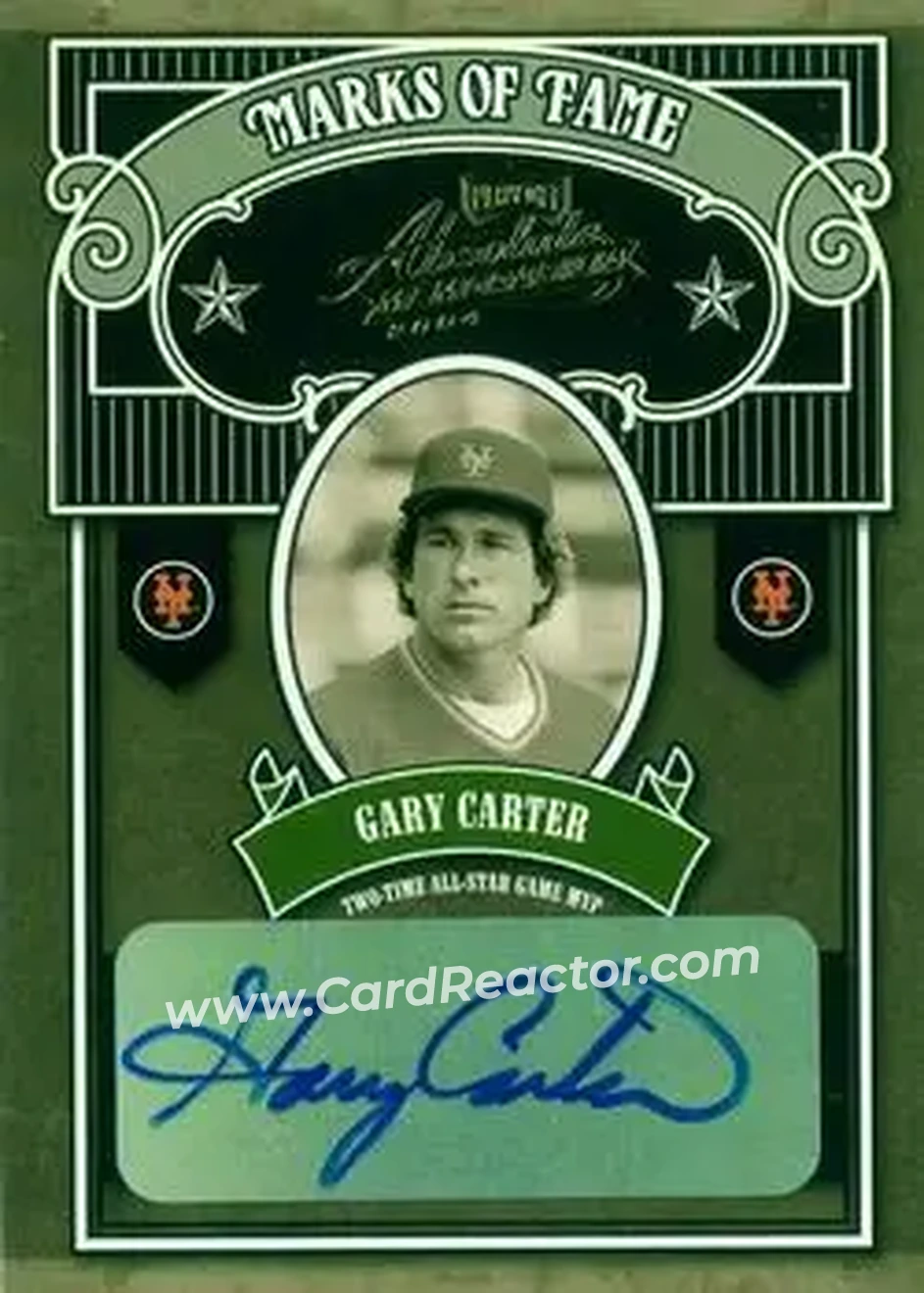 2004 Playoff Absolute Memorabilia - Marks of Fame Signature #MOF-13 - Gary Carter - New York Mets - Front