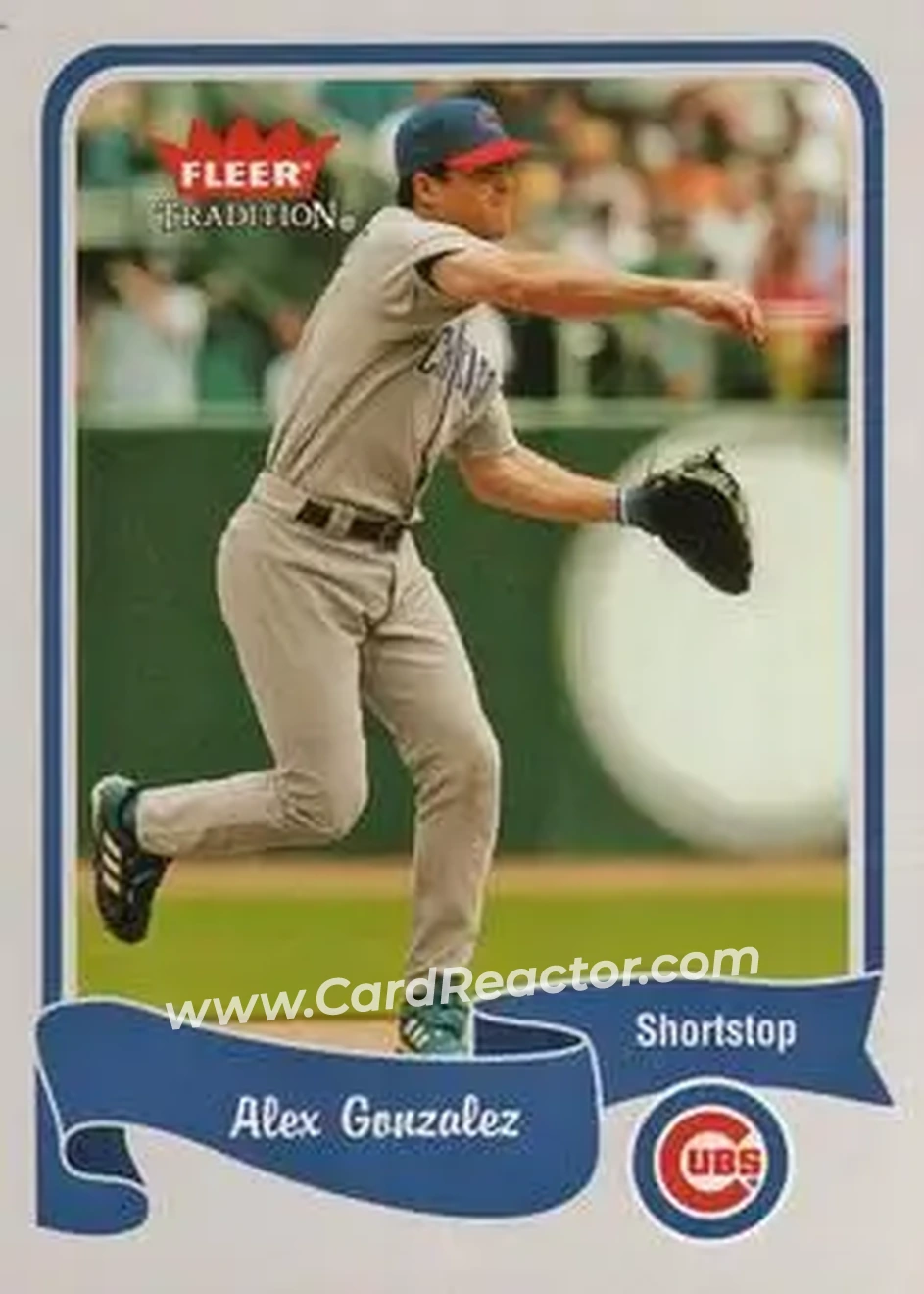 2004 Fleer Tradition #354 - Alex Gonzalez - Chicago Cubs - Front 2004 Fleer Tradition #354 - Alex Gonzalez - Chicago Cubs - Front
