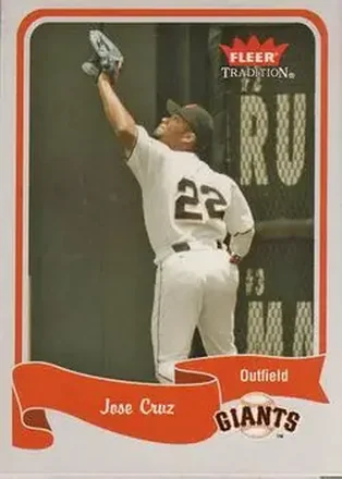 2004 Fleer Tradition #355 - Jose Cruz - San Francisco Giants