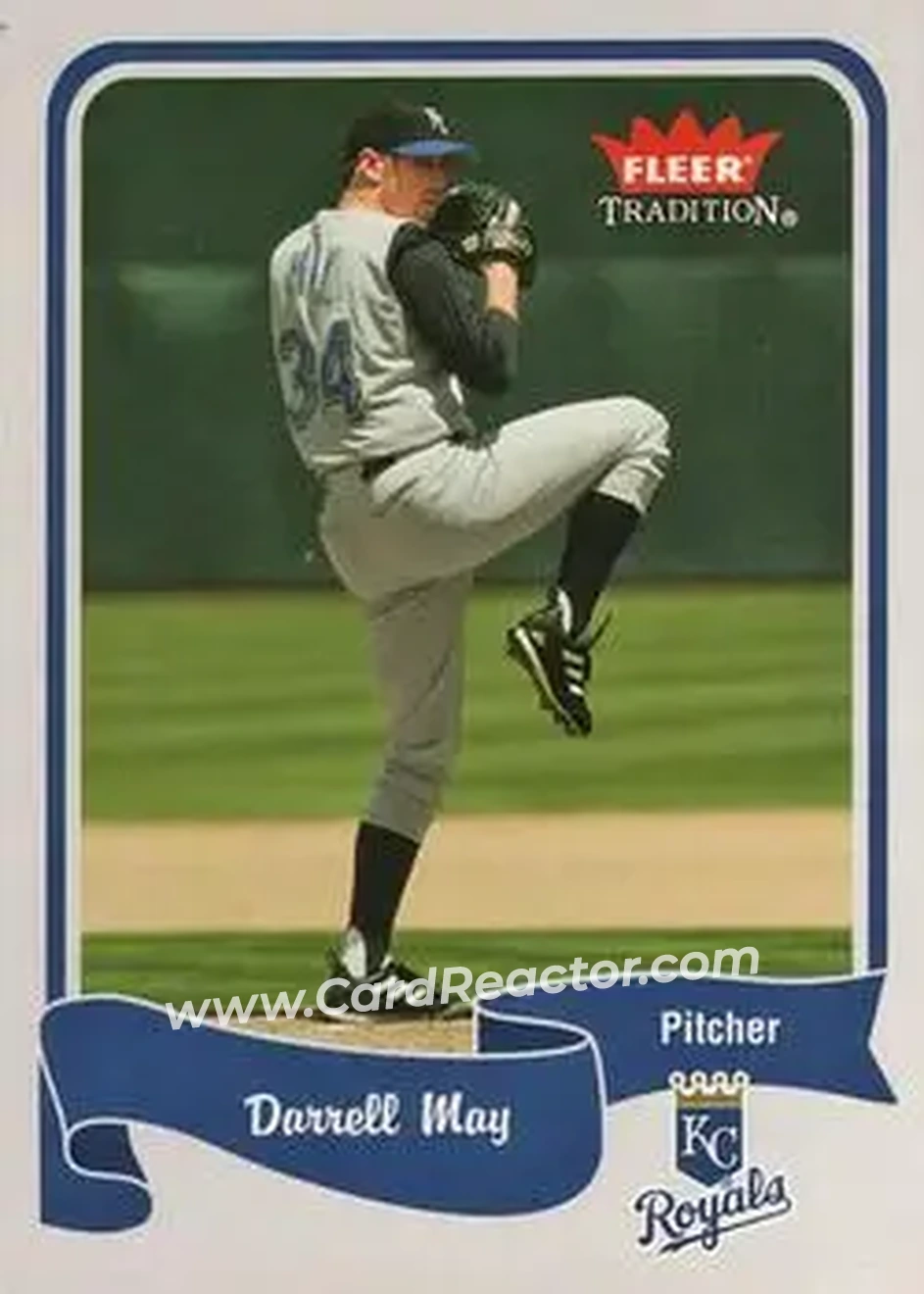 2004 Fleer Tradition #371 - Darrell May - Kansas City Royals - Front 2004 Fleer Tradition #371 - Darrell May - Kansas City Royals - Front
