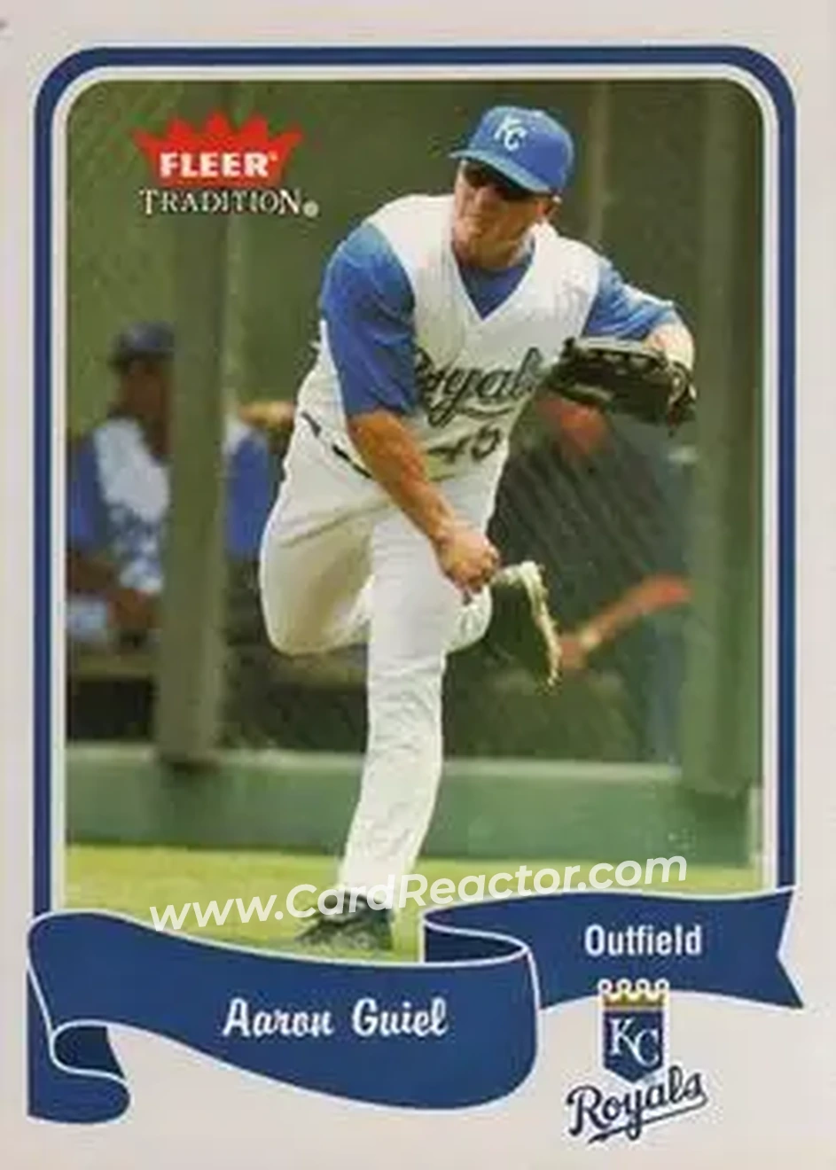 2004 Fleer Tradition #376 - Aaron Guiel - Kansas City Royals - Front 2004 Fleer Tradition #376 - Aaron Guiel - Kansas City Royals - Front