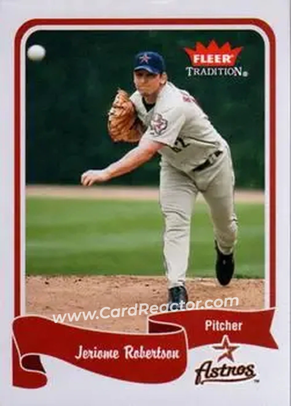 2004 Fleer Tradition #377 - Jeriome Robertson - Houston Astros - Front 2004 Fleer Tradition #377 - Jeriome Robertson - Houston Astros - Front