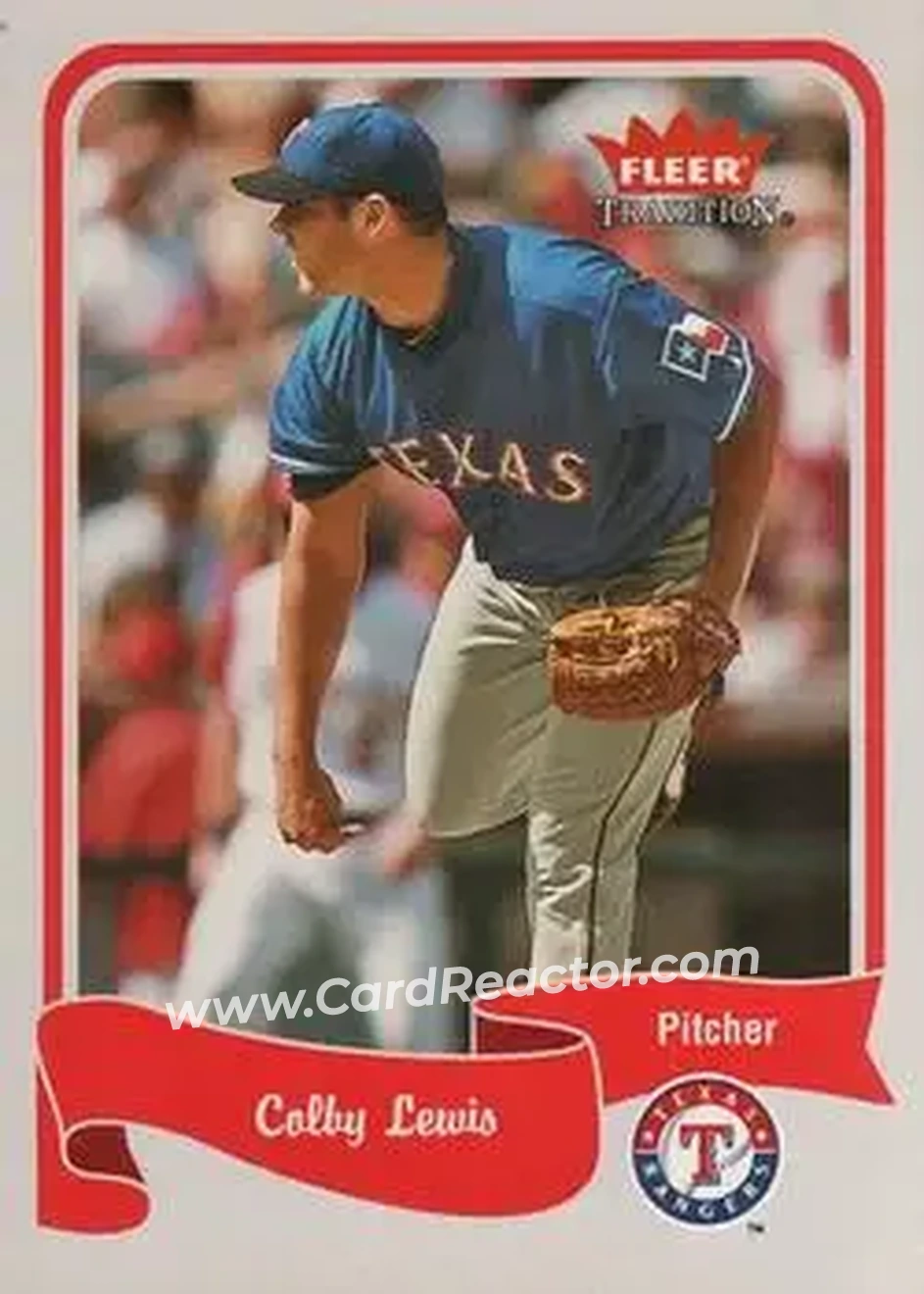 2004 Fleer Tradition #379 - Colby Lewis - Texas Rangers - Front 2004 Fleer Tradition #379 - Colby Lewis - Texas Rangers - Front