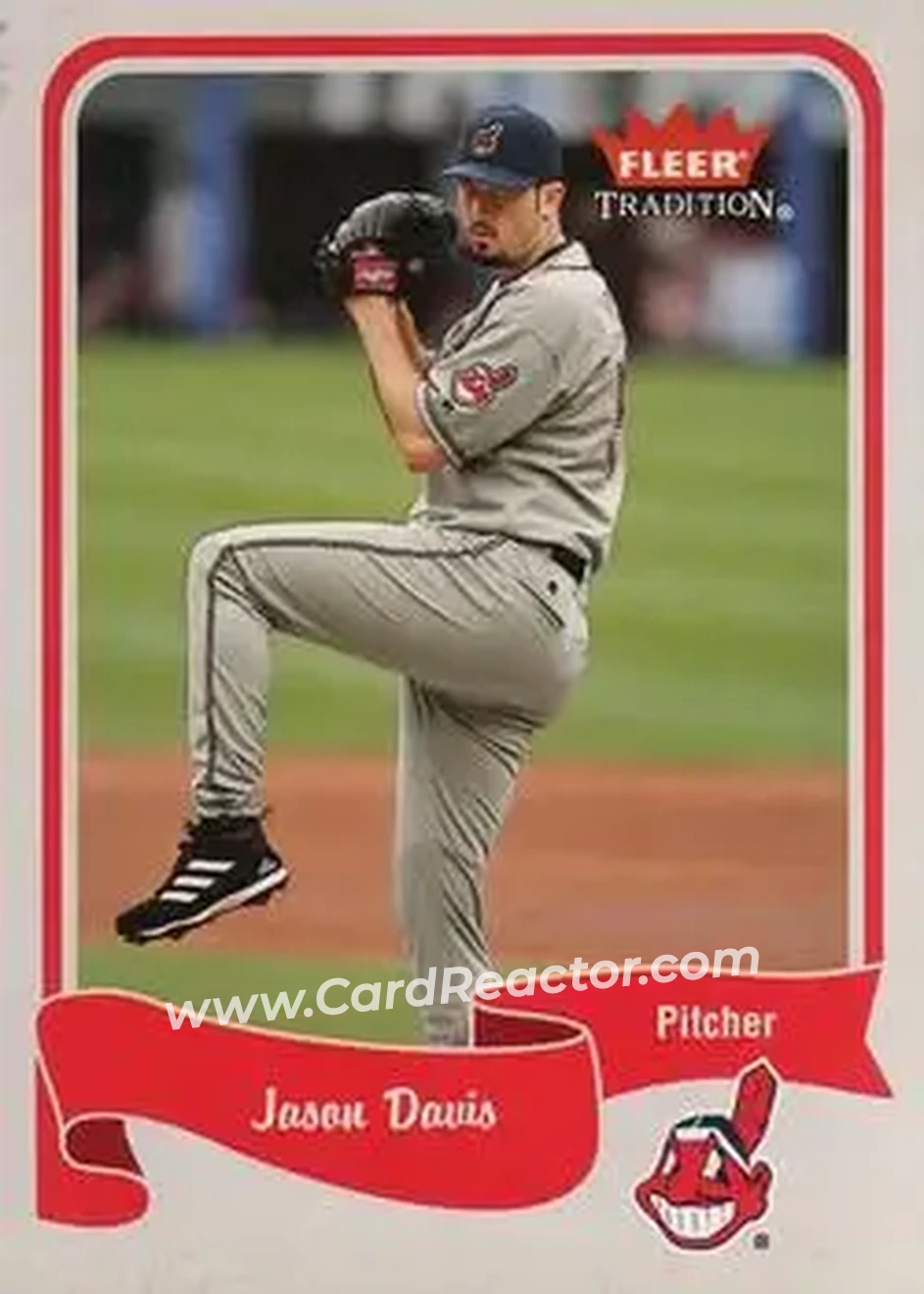 2004 Fleer Tradition #406 - Jason Davis - Cleveland Indians - Front