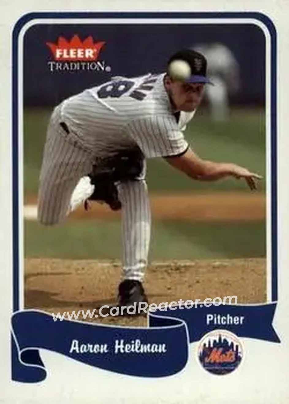 2004 Fleer Tradition #414 - Aaron Heilman - New York Mets - Front 2004 Fleer Tradition #414 - Aaron Heilman - New York Mets - Front