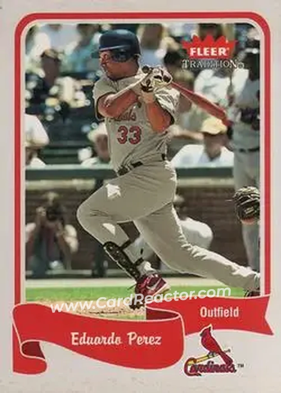 2004 Fleer Tradition #420 - Eduardo Perez - St. Louis Cardinals - Front 2004 Fleer Tradition #420 - Eduardo Perez - St. Louis Cardinals - Front
