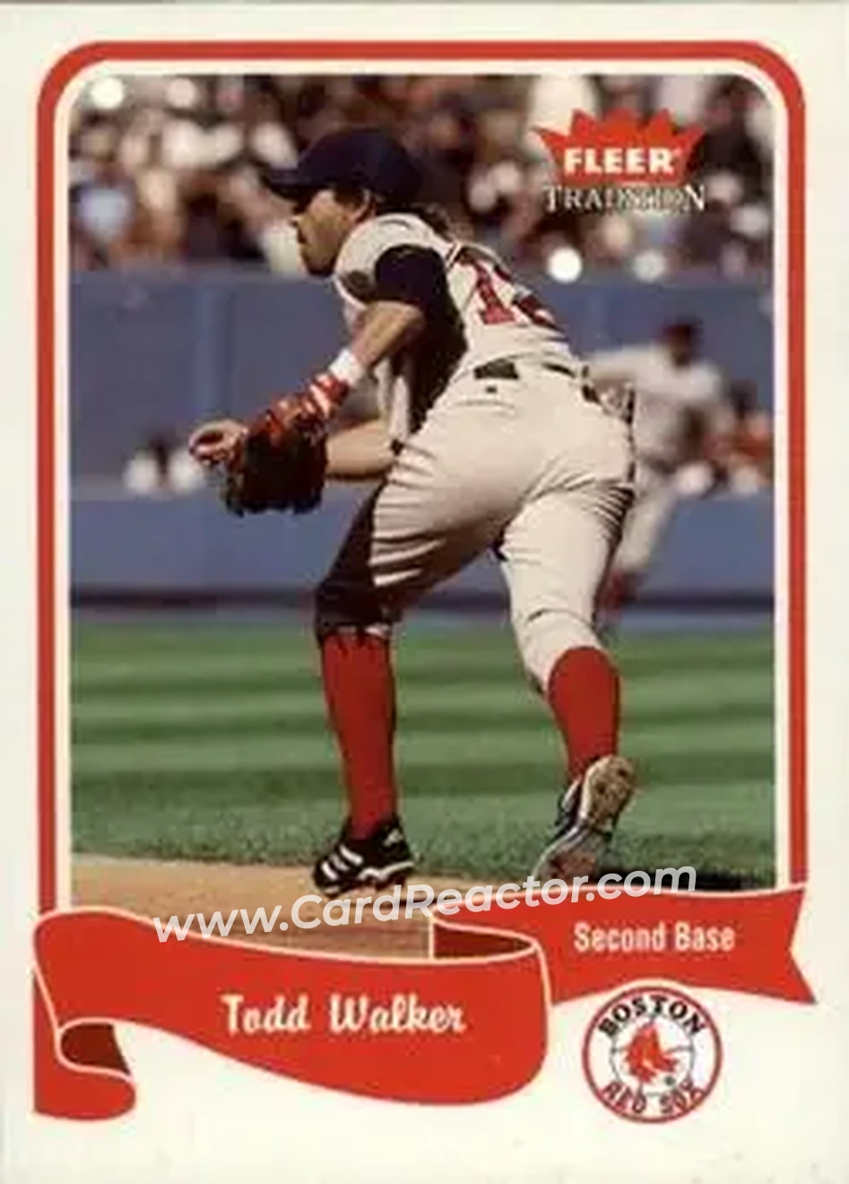 2004 Fleer Tradition #426 - Todd Walker - Boston Red Sox - Front 2004 Fleer Tradition #426 - Todd Walker - Boston Red Sox - Front