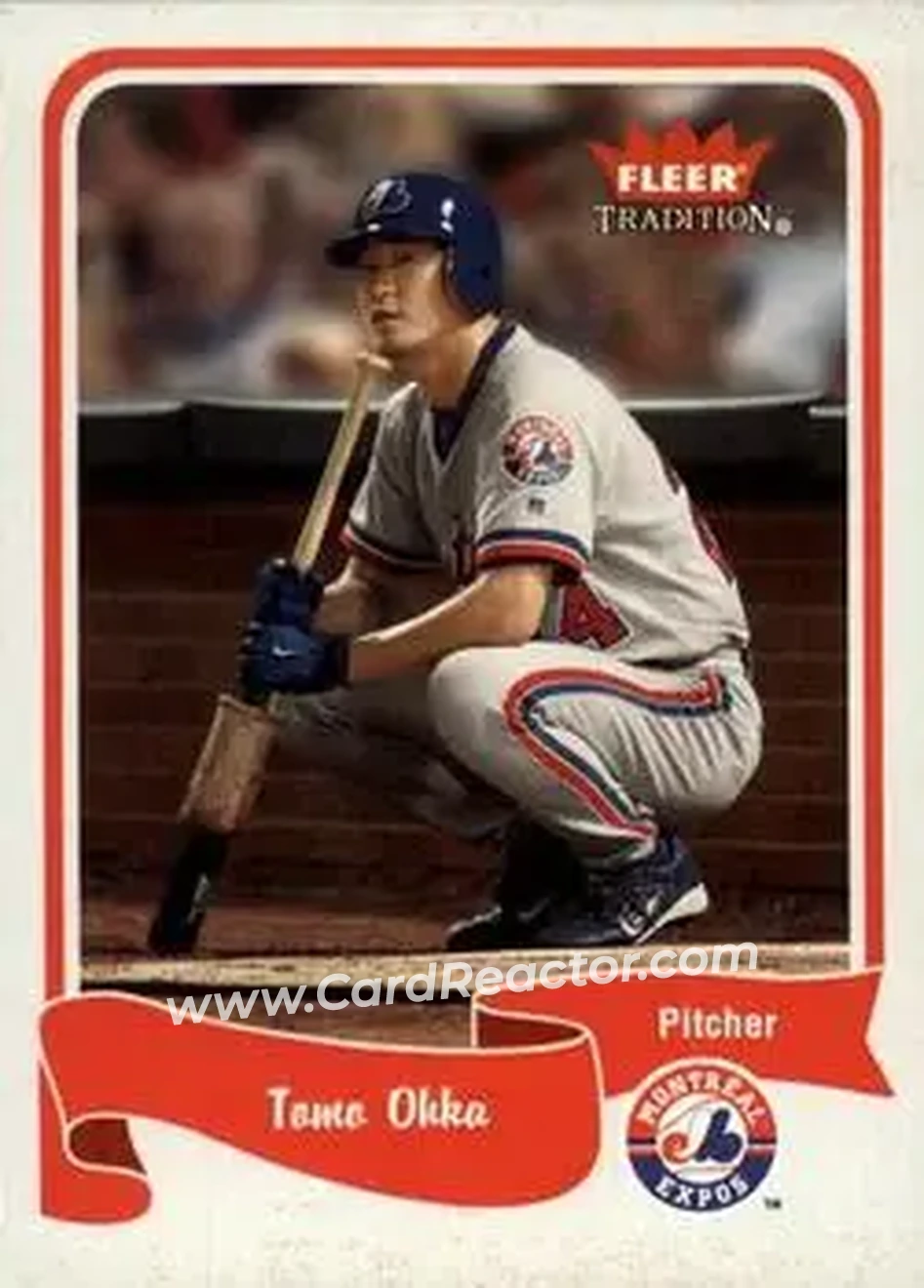 2004 Fleer Tradition #436 - Tomo Ohka - Montreal Expos - Front