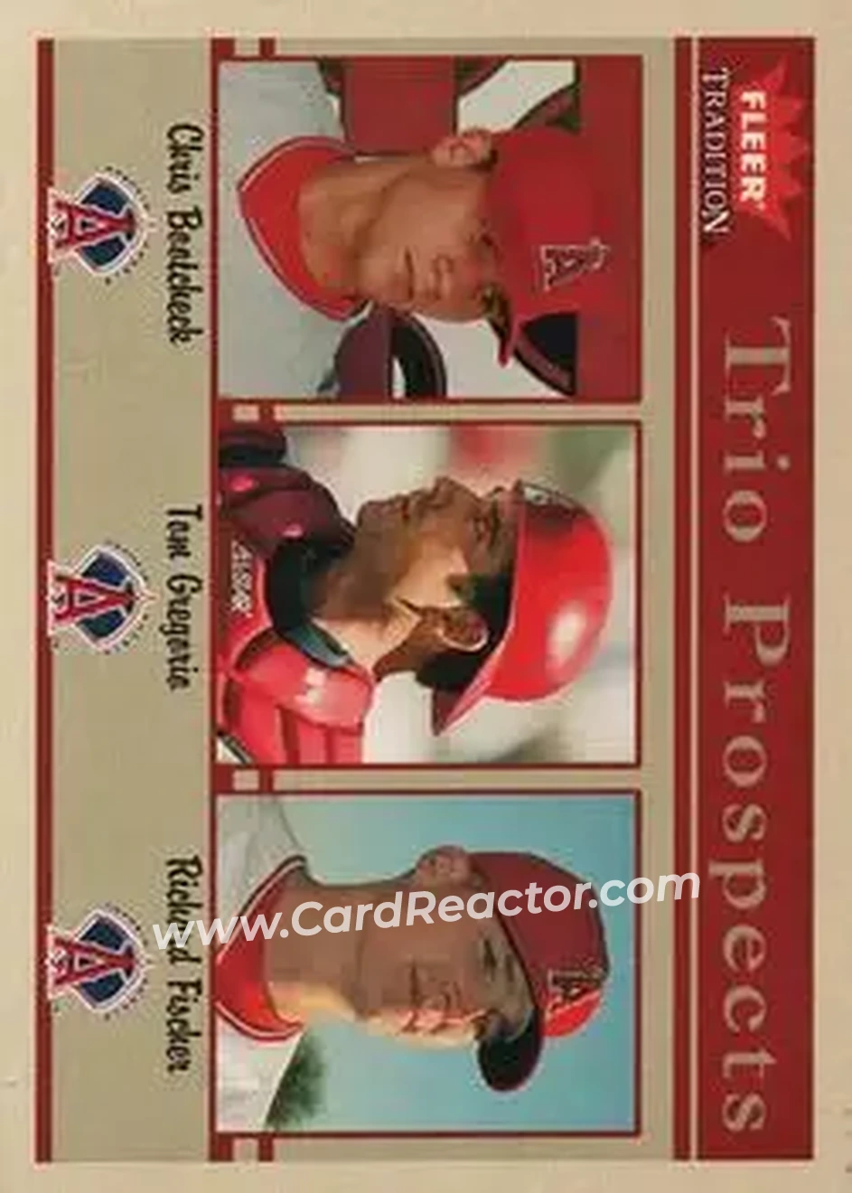 2004 Fleer Tradition #471 - Chris Bootcheck - Tom Gregorio - Richard Fischer - Anaheim Angels - Front