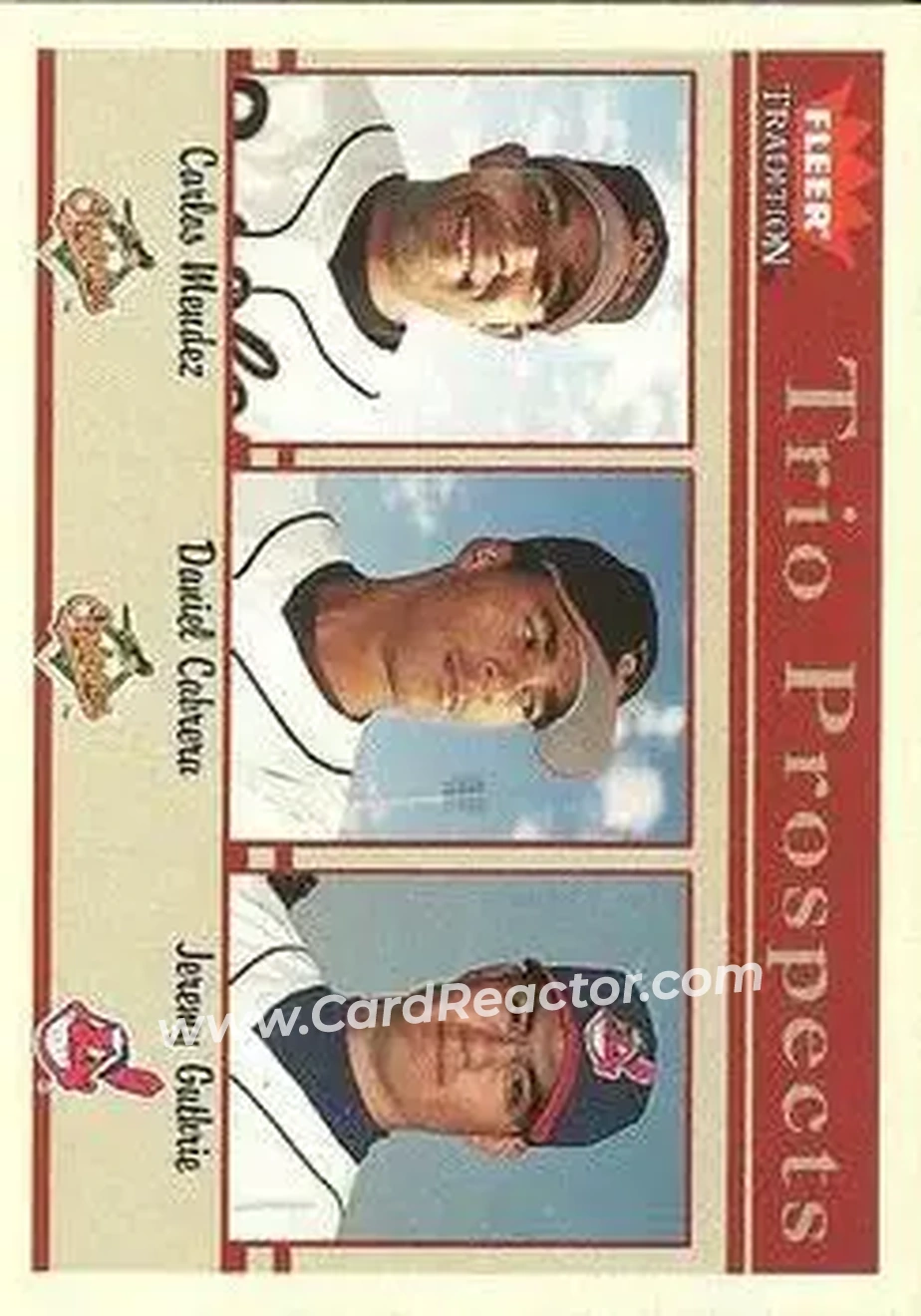 2004 Fleer Tradition #474 - Carlos Mendez - Daniel Cabrera - Jeremy Guthrie - Front
