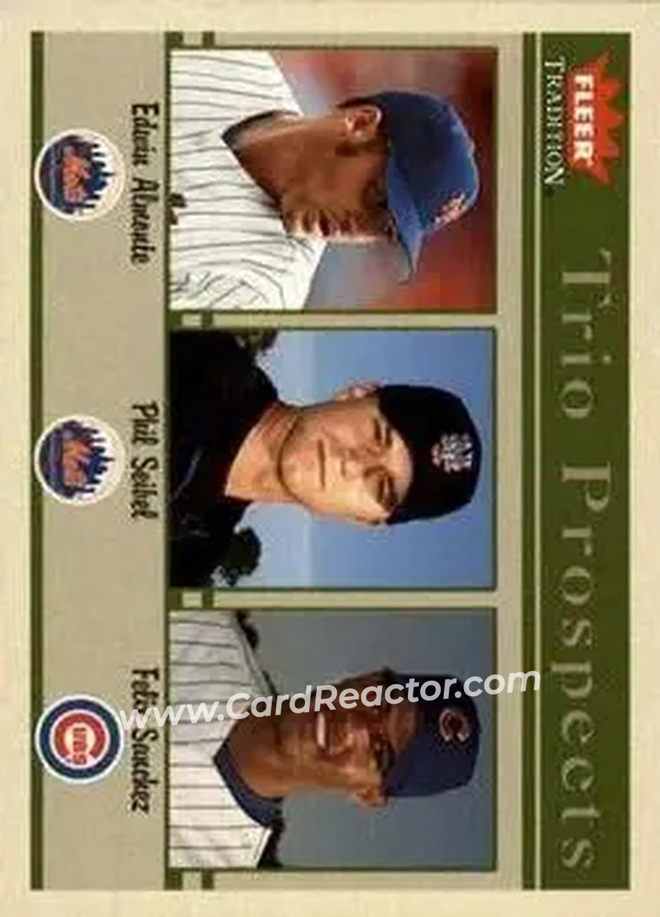 2004 Fleer Tradition #475 - Edwin Almonte - Phil Seibel - Felix Sanchez - Front
