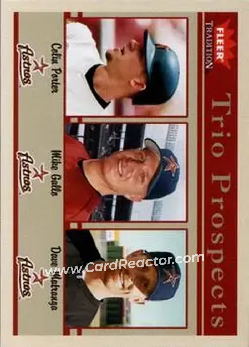 2004 Fleer Tradition #483 - Colin Porter - Mike Gallo - Dave Matranga - Houston Astros - Front