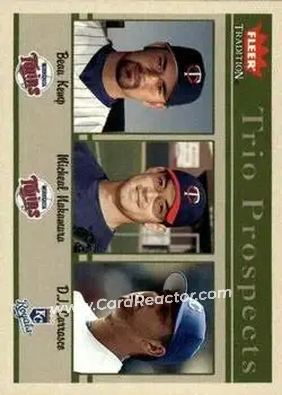 2004 Fleer Tradition #493 - Beau Kemp - Michael Nakamura - D.J. Carrasco - Front