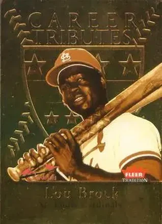 2004 Fleer Tradition #8 CT Career Tributes Lou Brock