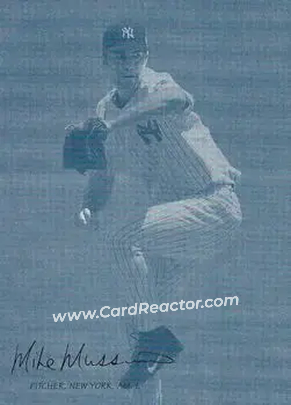 2004 Leaf - Exhibits 1921 American League Second Edition #27 - Mike Mussina - New York Yankees - Front 2004 Leaf - Exhibits 1921 American League Second Edition #27 - Mike Mussina - New York Yankees - Front