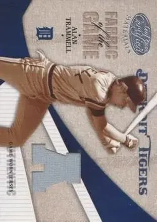 2004 Leaf Certified Materials - Fabric of the Game AL/NL #FG-3 - Alan Trammell - Detroit Tigers