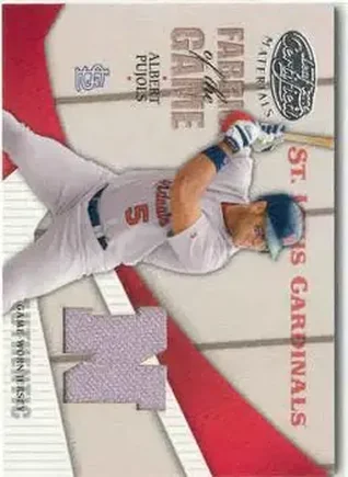 2004 Leaf Certified Materials - Fabric of the Game AL/NL #FG-4 - Albert Pujols - St. Louis Cardinals
